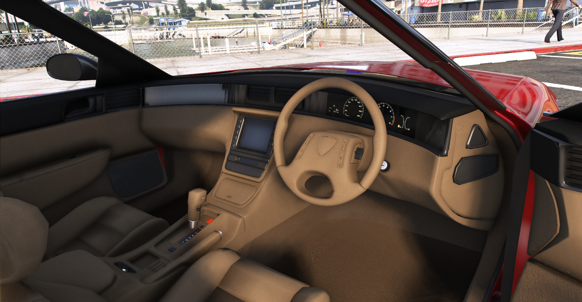 Mazda Eunos Cosmo 1990 with interior Low-poly 3D model_8