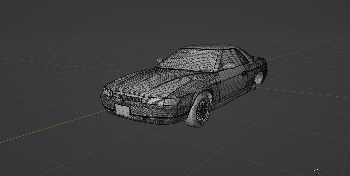 Mazda Eunos Cosmo 1990 with interior Low-poly 3D model_3