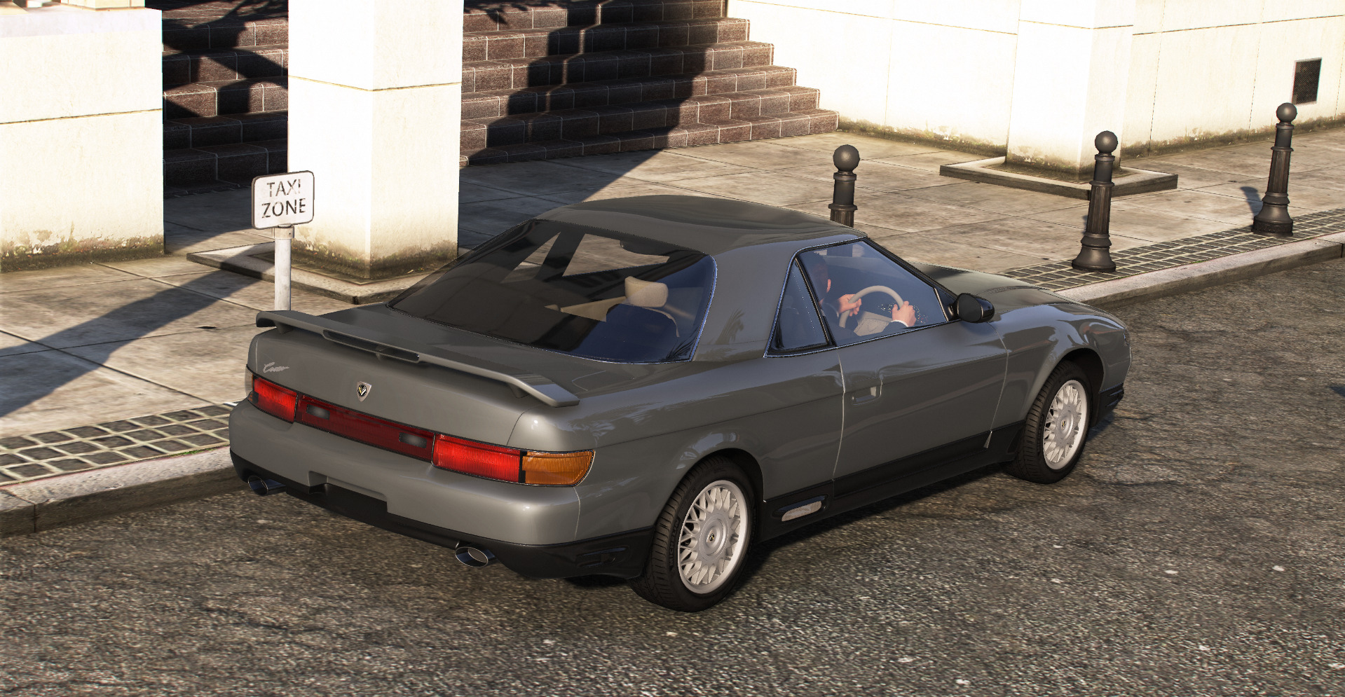Mazda Eunos Cosmo 1990 with interior Low-poly 3D model_2