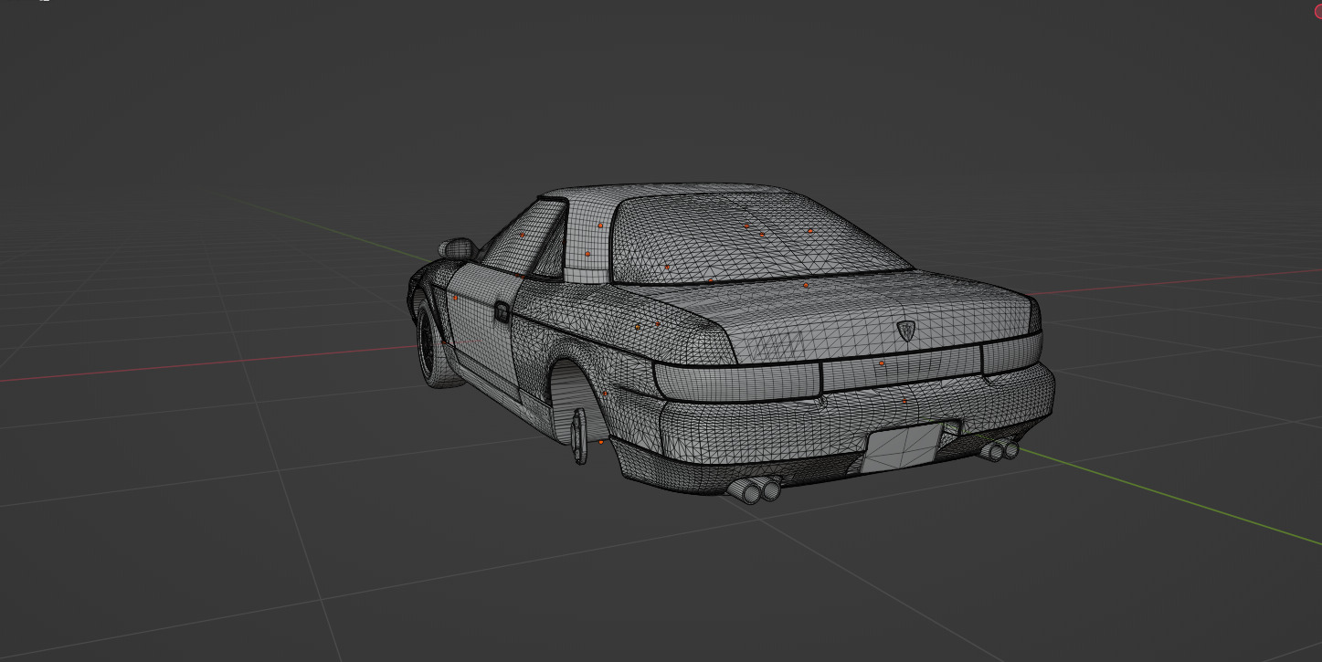 Mazda Eunos Cosmo 1990 with interior Low-poly 3D model_4