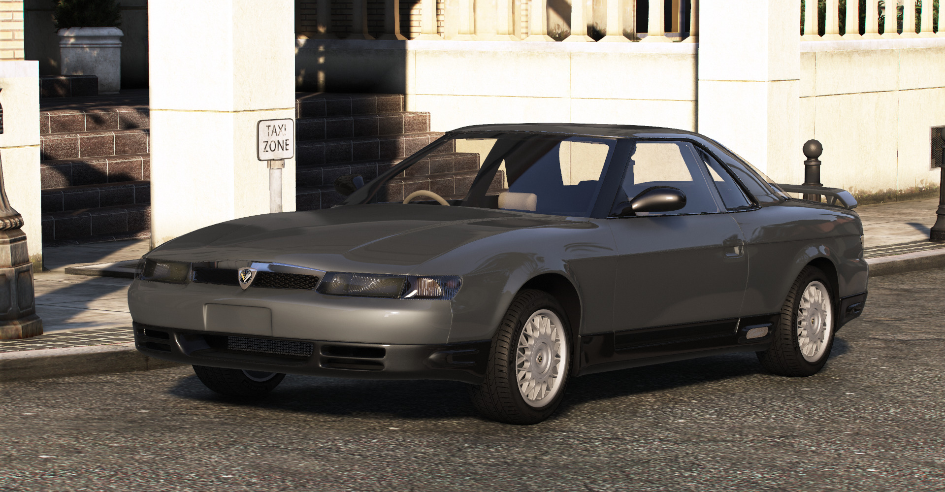 Mazda Eunos Cosmo 1990 with interior Low-poly 3D model_1