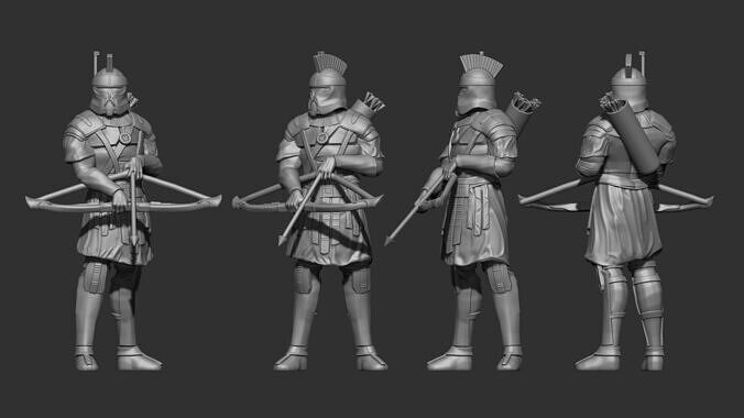 Spartan Clone Trooper Miniature - 7 3D print model