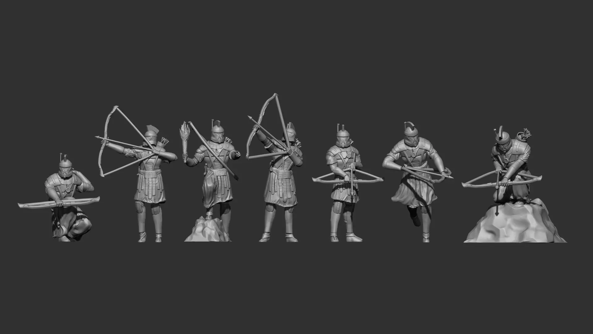 Spartan Clone Trooper Miniature - FULL SET 3D print model_0