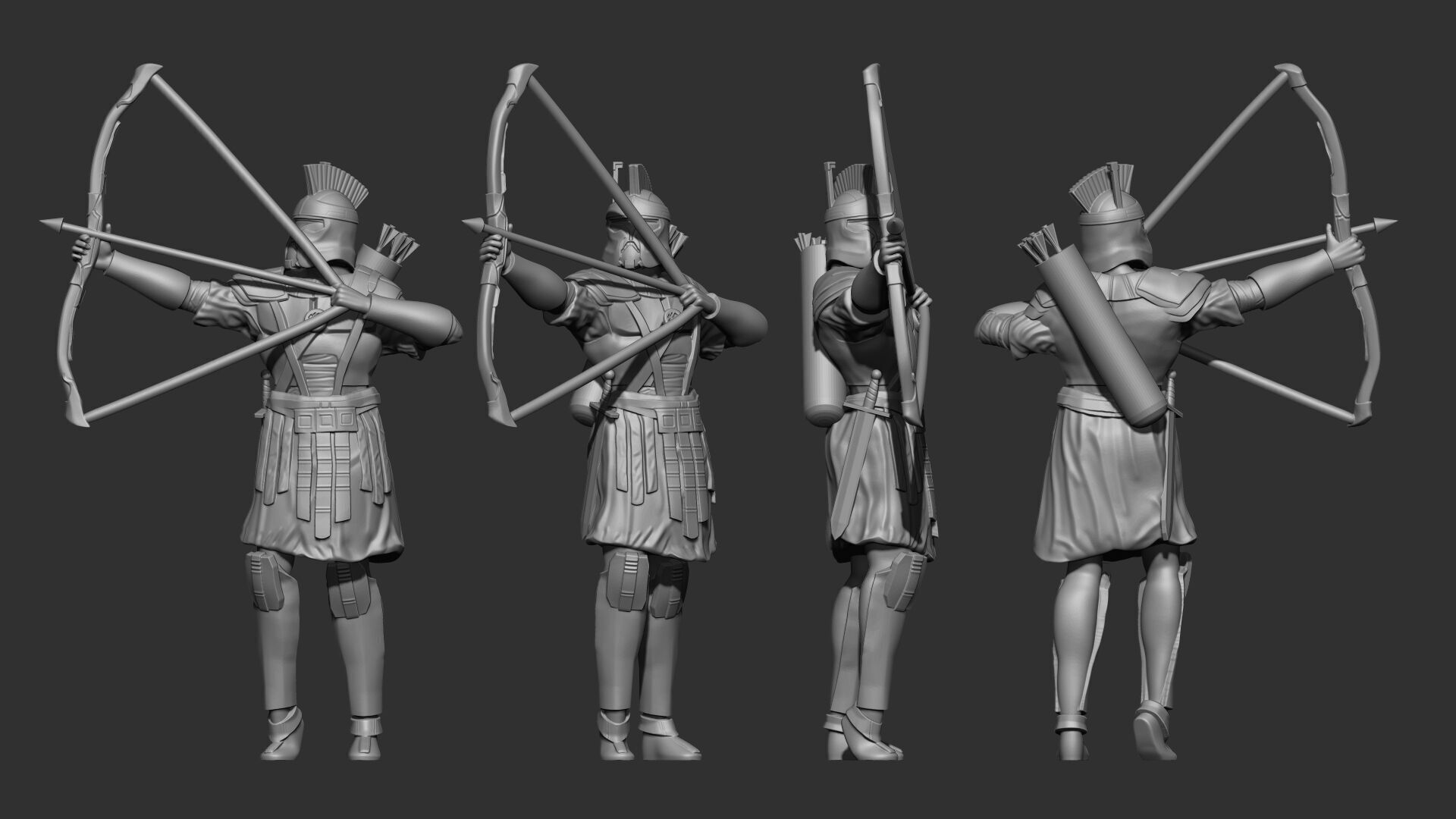 Spartan Clone Trooper Miniature - FULL SET 3D print model_1