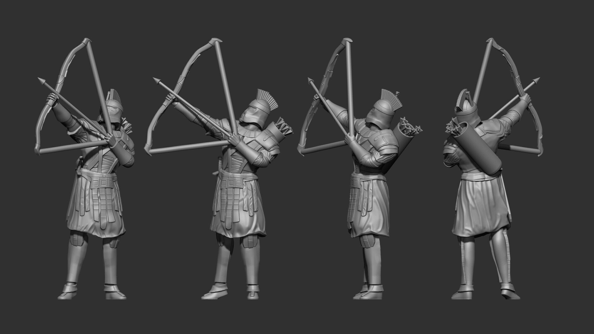 Spartan Clone Trooper Miniature - FULL SET 3D print model_3