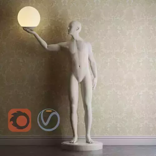 Human luminaire  3D model