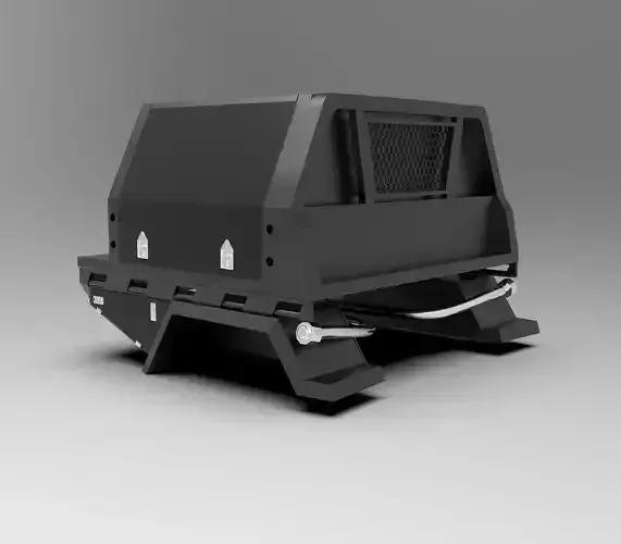 Canopy Off-Road Toyota Pickup Low-poly 3D model