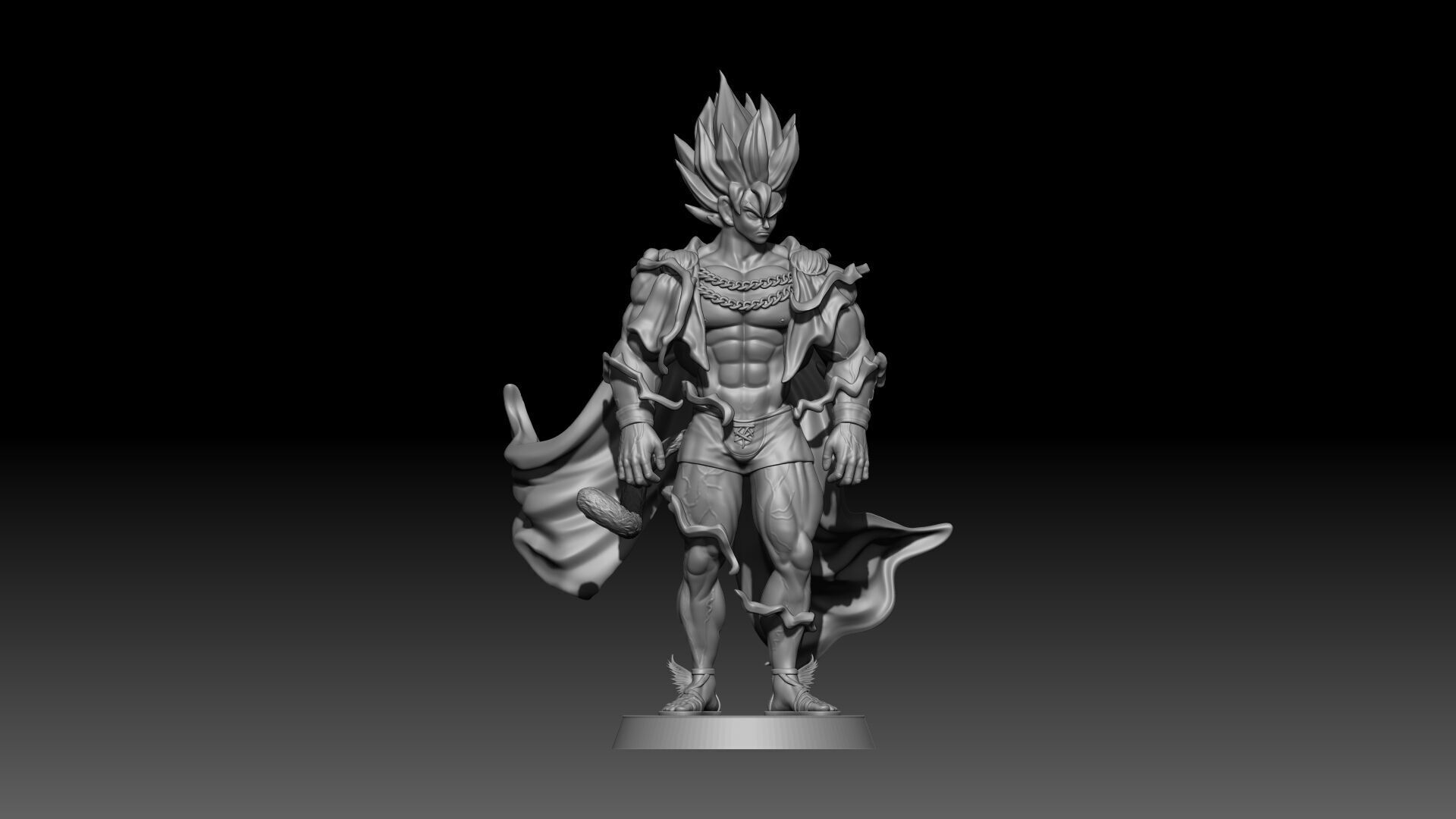 Greek Themed Goku Sculpt 3D print model_1