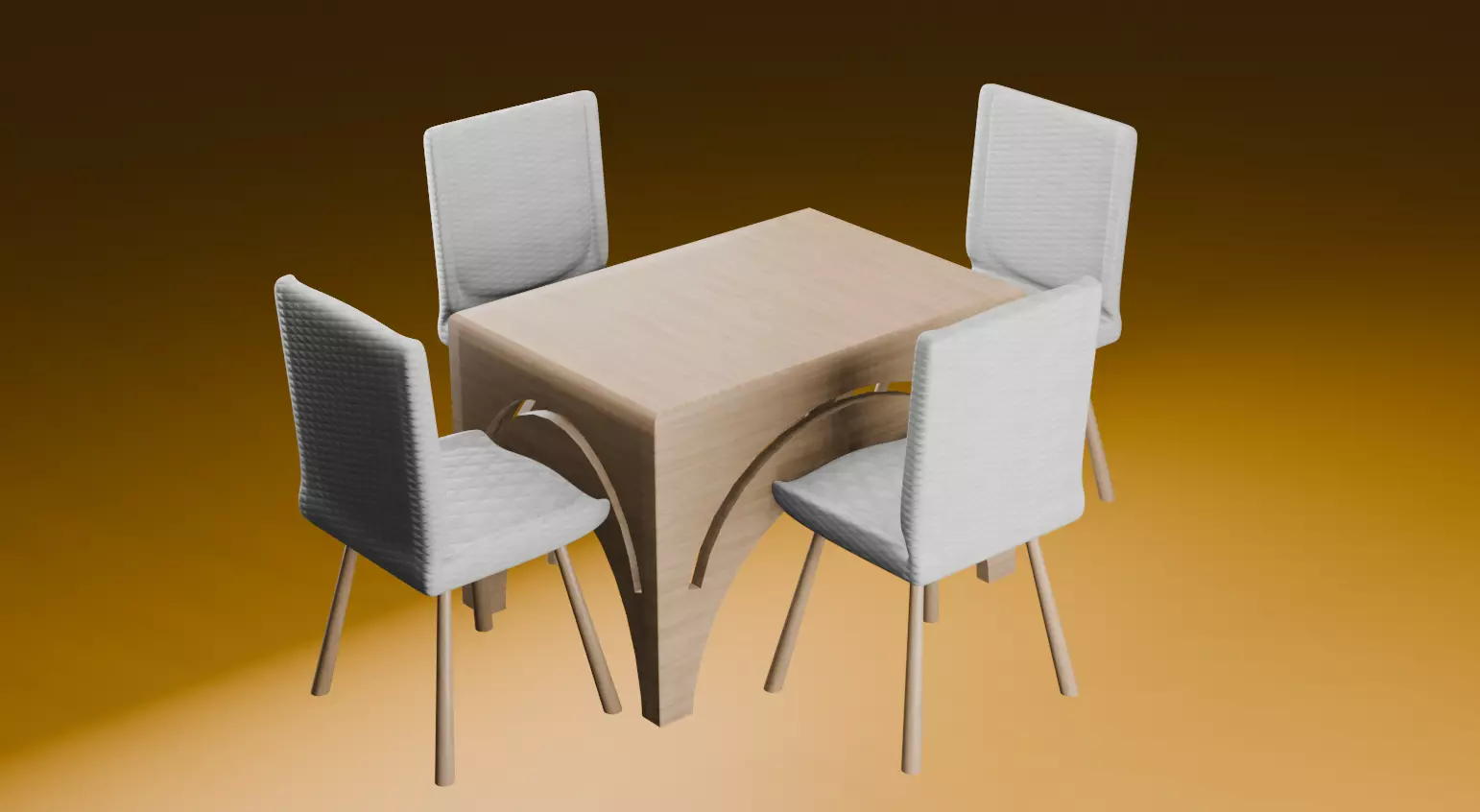 dining table Free 3D print model_0