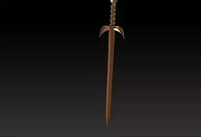 Vertex sword Free low-poly 3D model