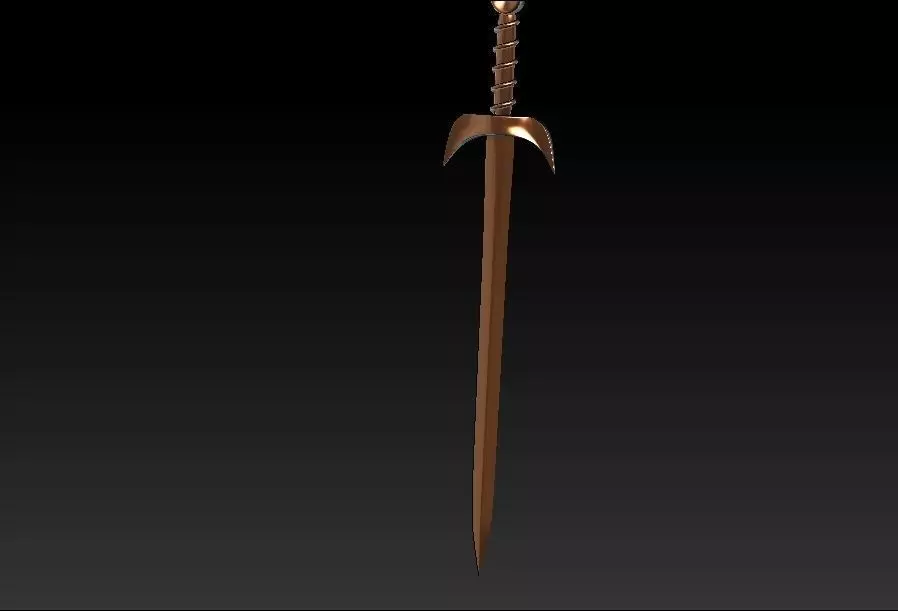 Vertex sword Free low-poly 3D model_0