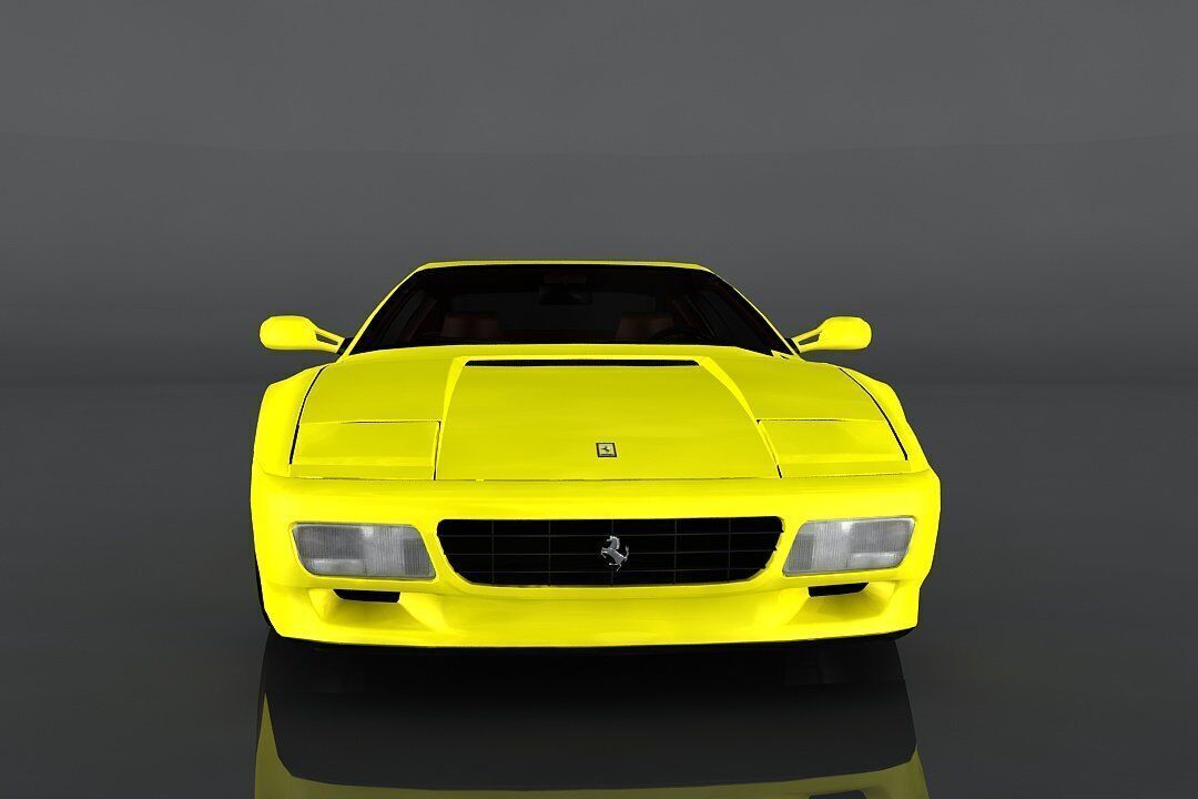 1991 Ferrari 512 TR Low-poly 3D model_1