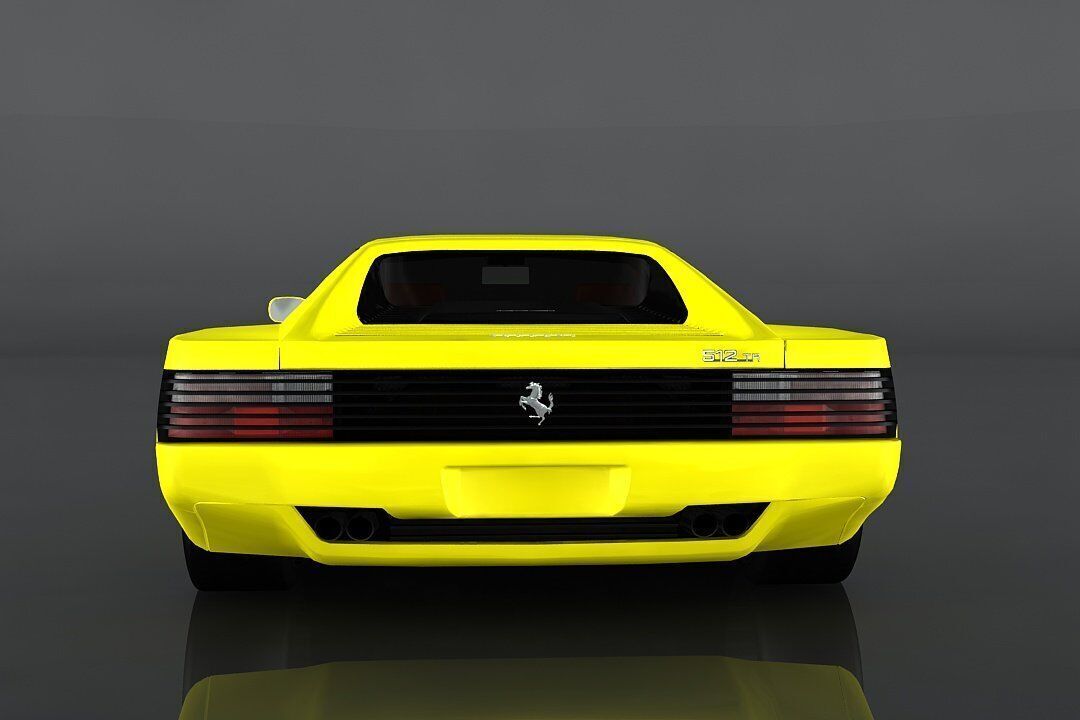 1991 Ferrari 512 TR Low-poly 3D model_4