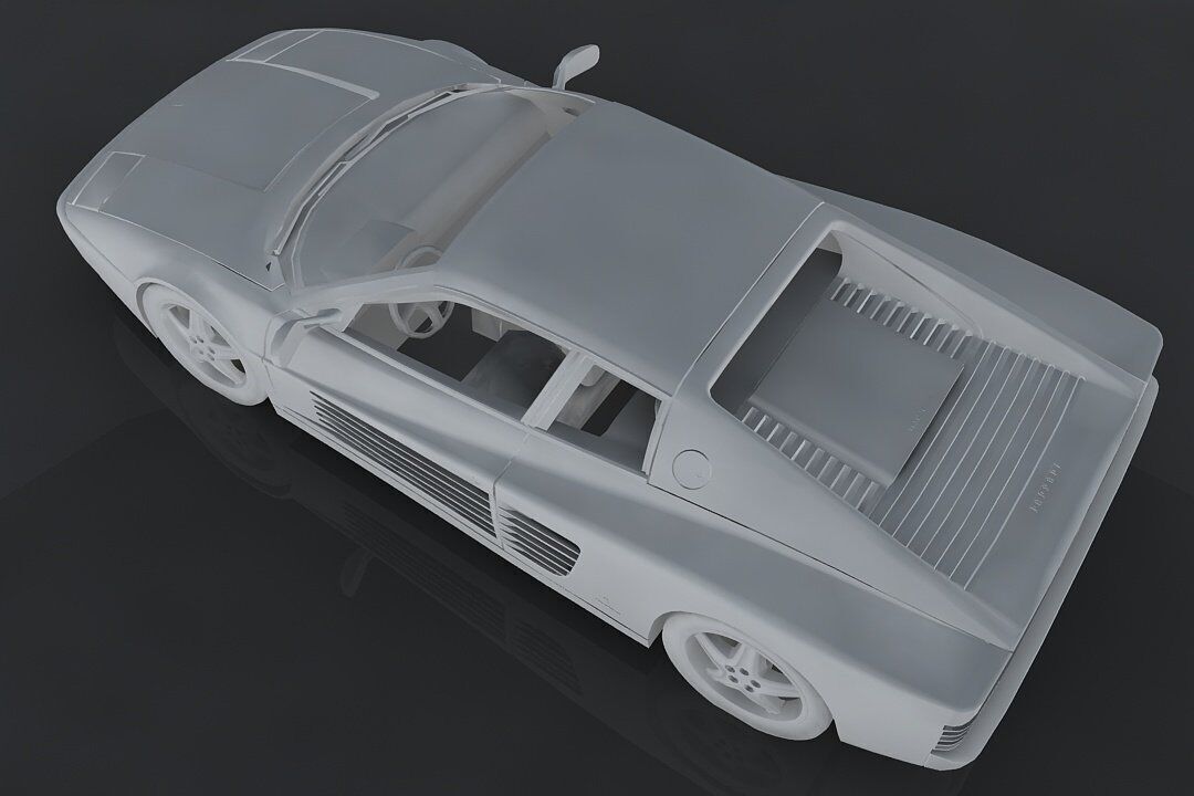 1991 Ferrari 512 TR Low-poly 3D model_7
