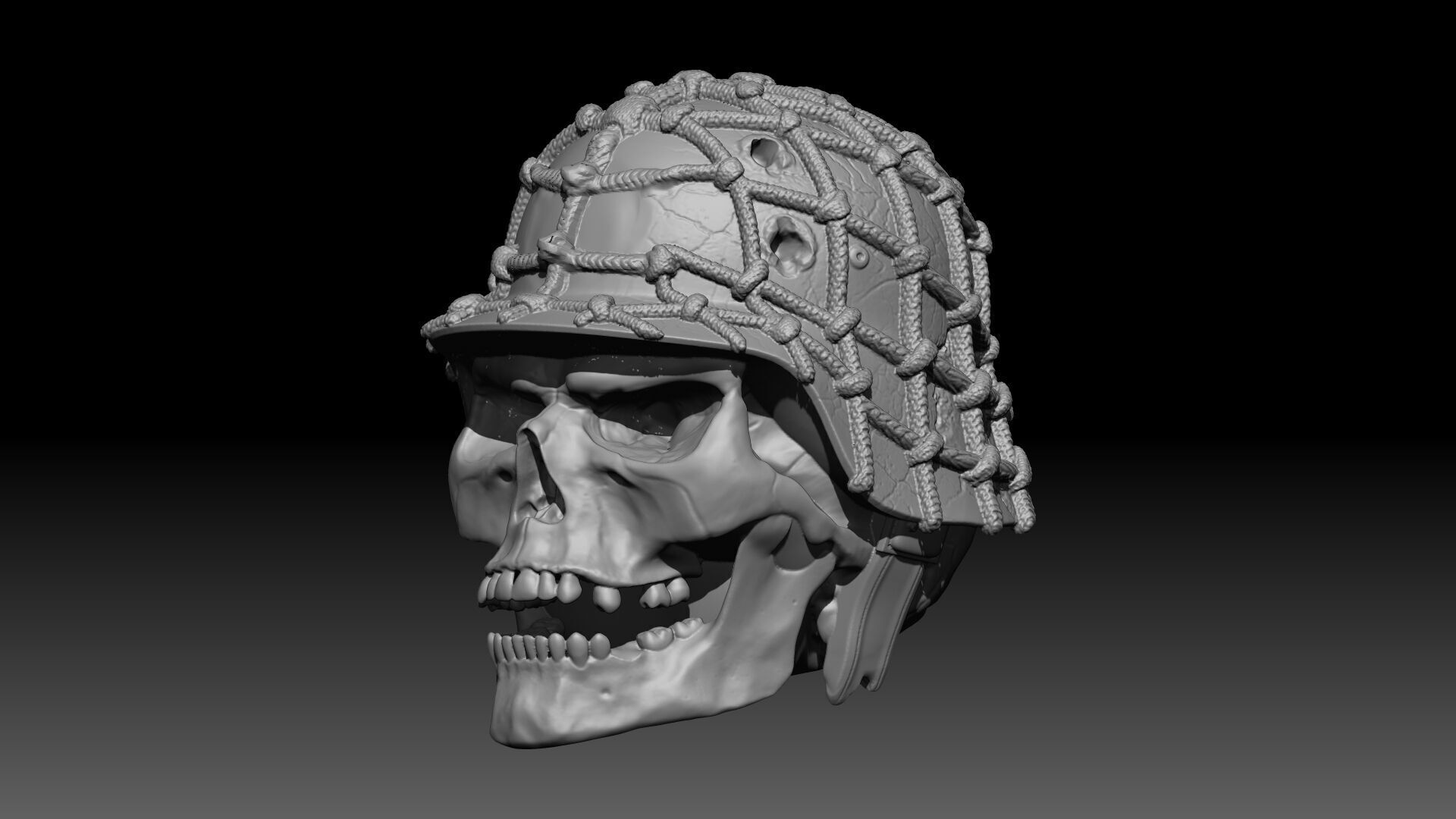Soldier Skull 3D print model_2