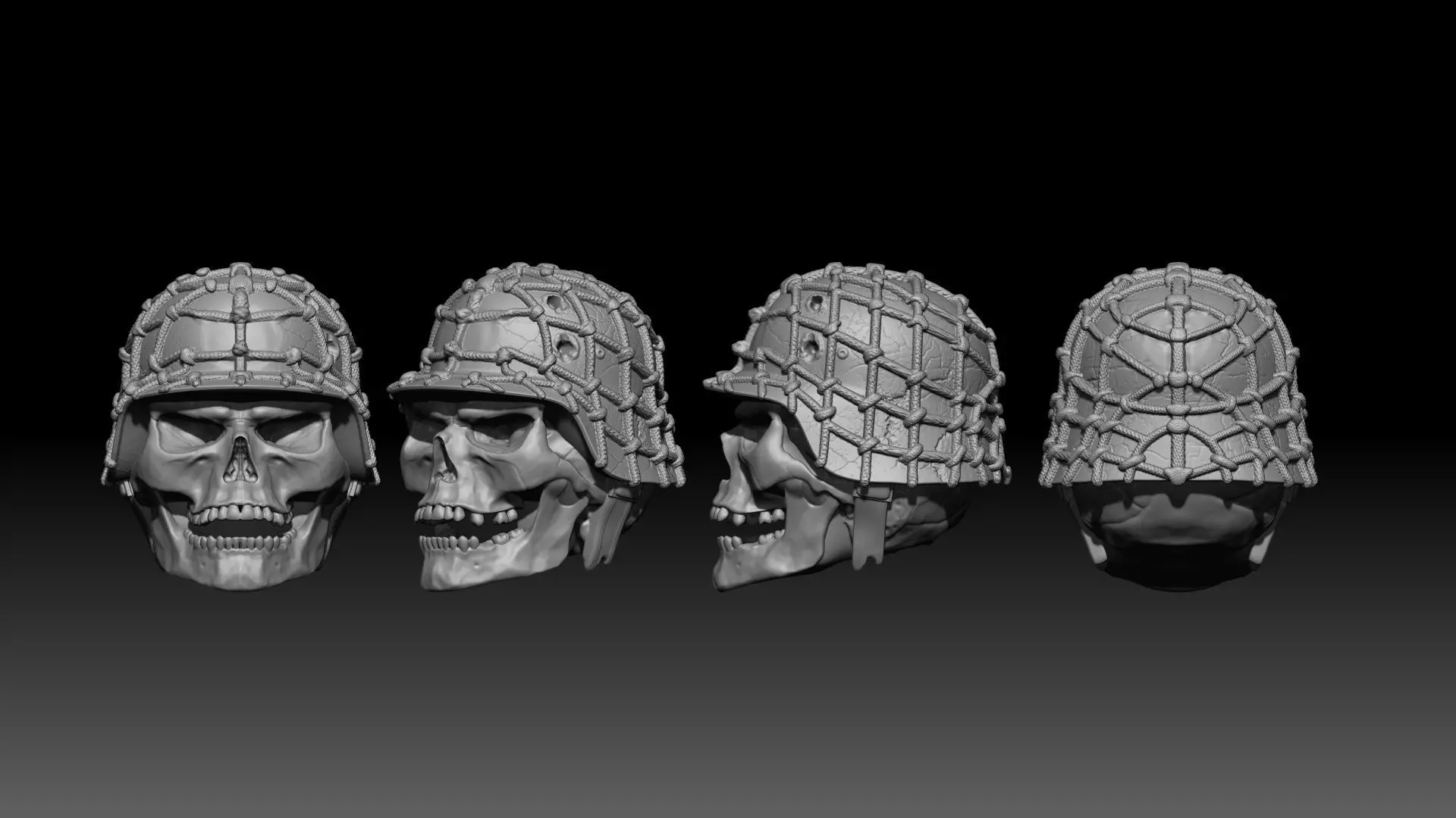 Soldier Skull 3D print model_0