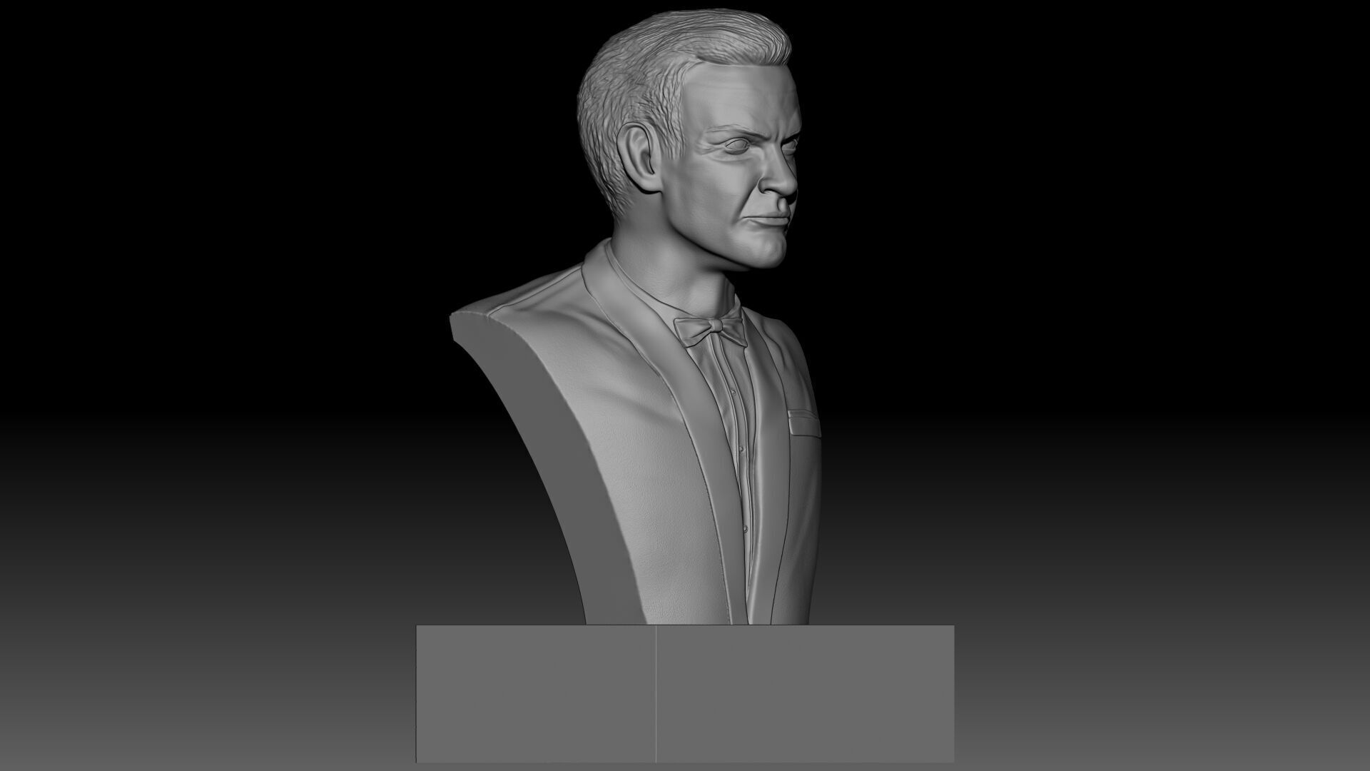 Sean Connery as Agent 007 Bust 3D print model_4