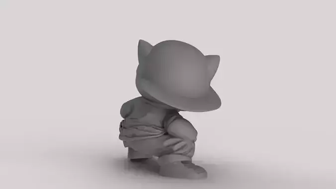 Street Style Kitty - Cool Decorative Figurine