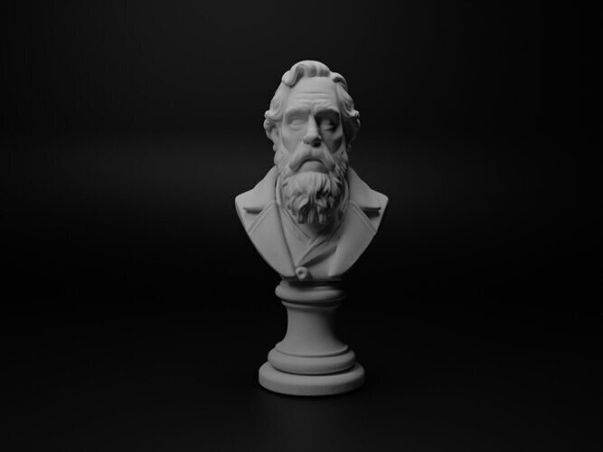 Storyteller Bust Chess 3D print model