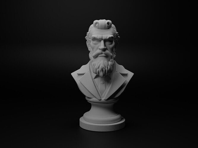 Storyteller Bust Chess 3D print model