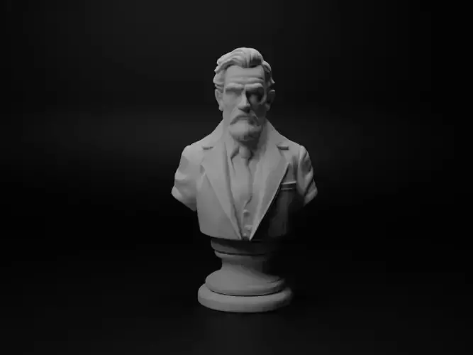 Strategist Bust Chess 3D print model