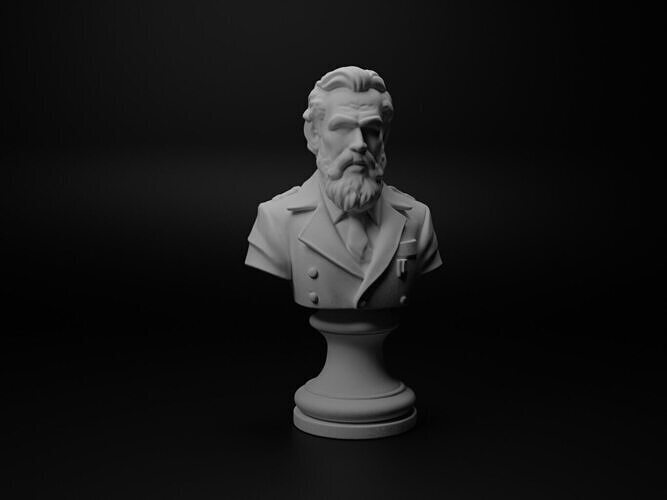 Strategist Bust Chess 3D print model