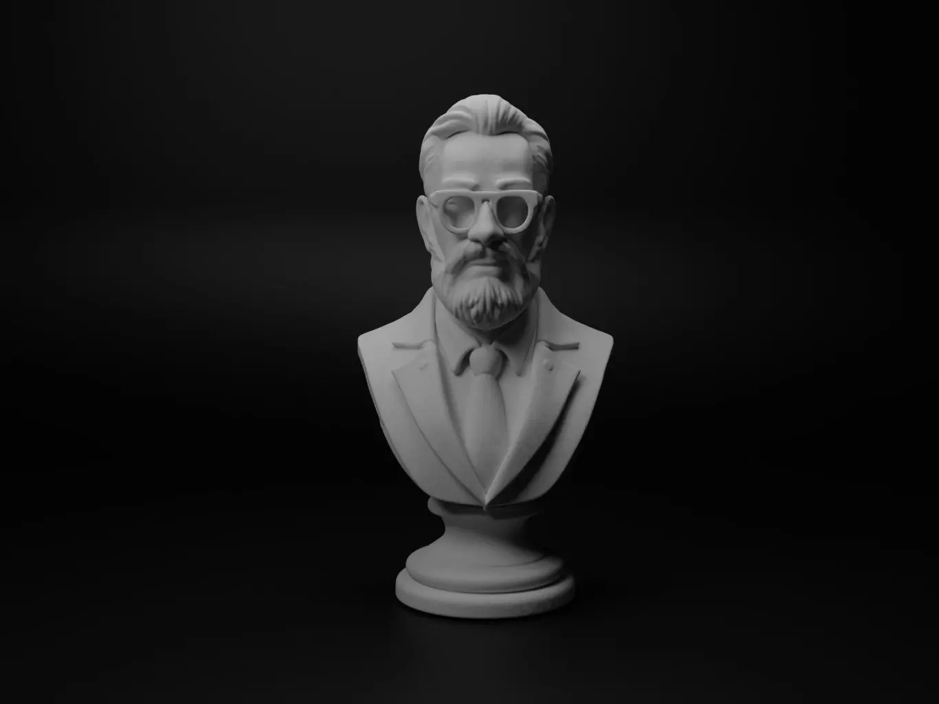 Tech Expert Bust Chess 3D print model