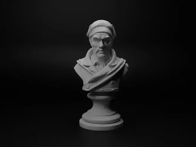 Thief Bust Chess 3D print model