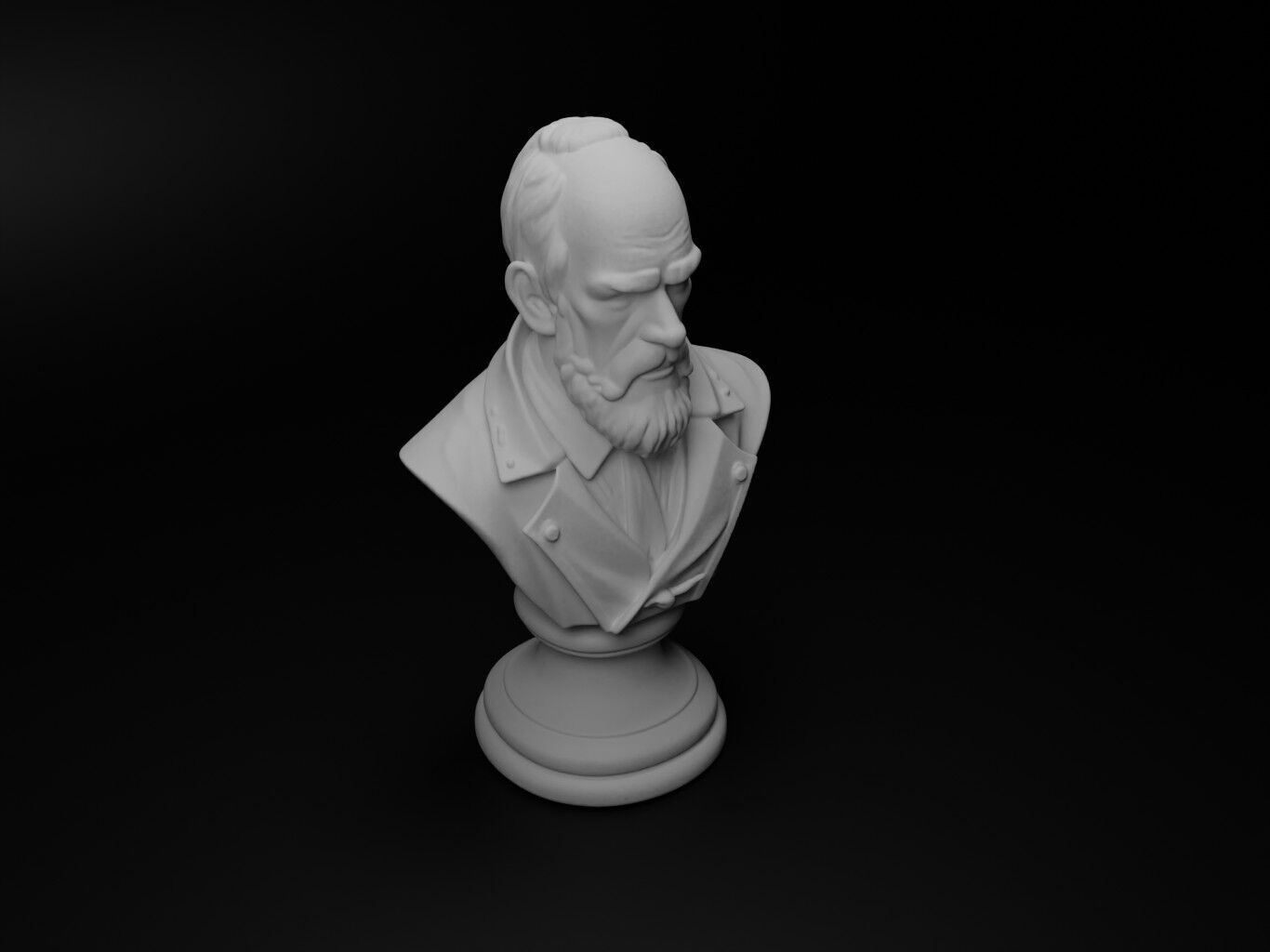 Thief Bust Chess 3D print model_2