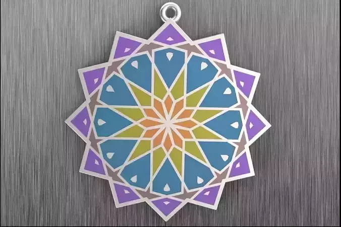 Pendant with Islamic ornament