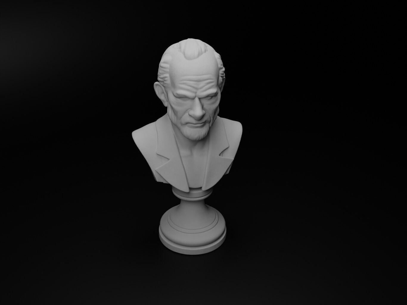 Voyager Bust Chess 3D print model_2
