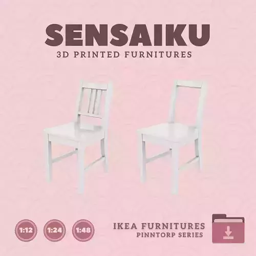 PINNTORP Chair for Miniature Dollhouse - IKEA - 3D Print