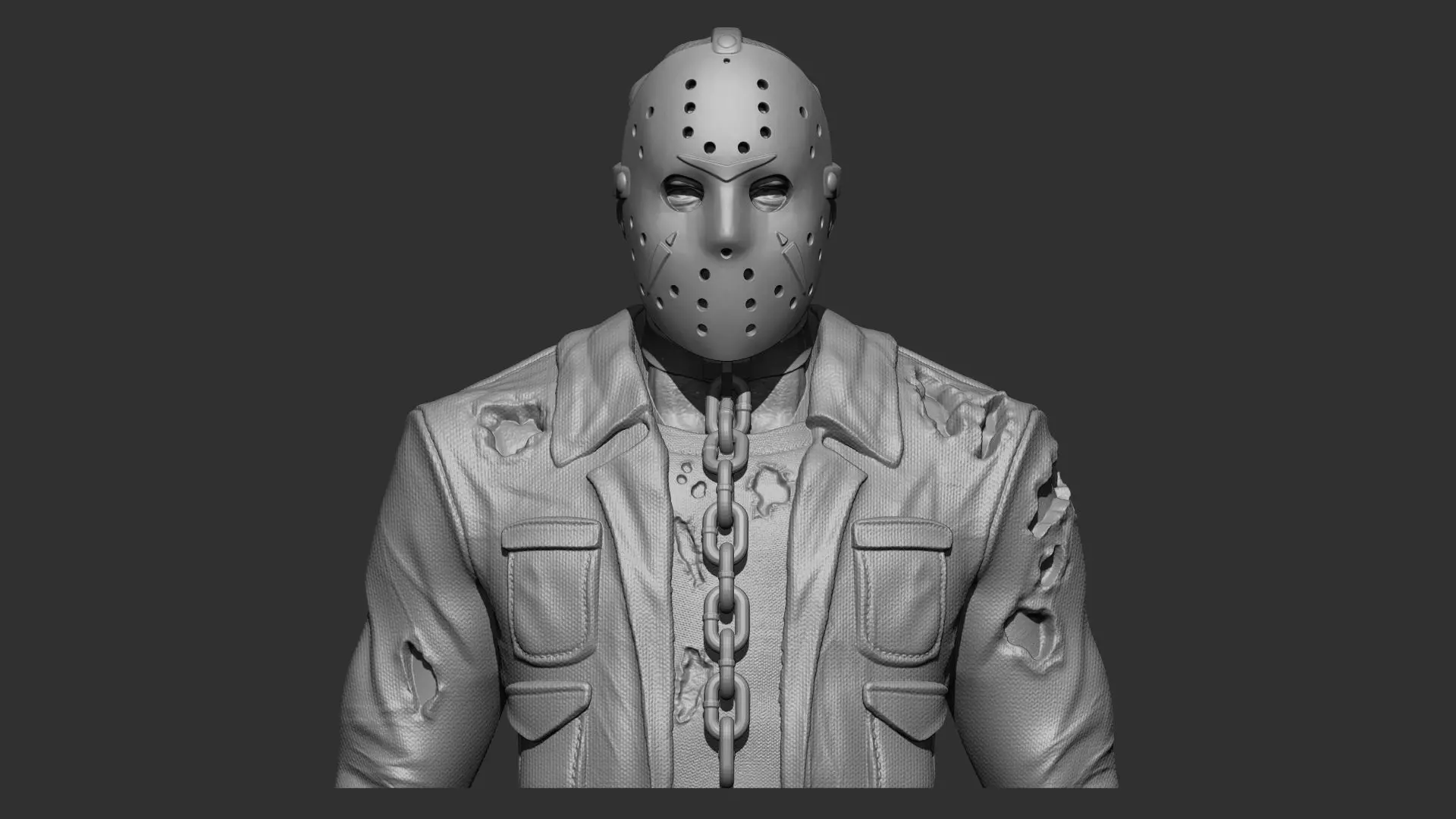 Jason Vorhees Bust 3D print model_0
