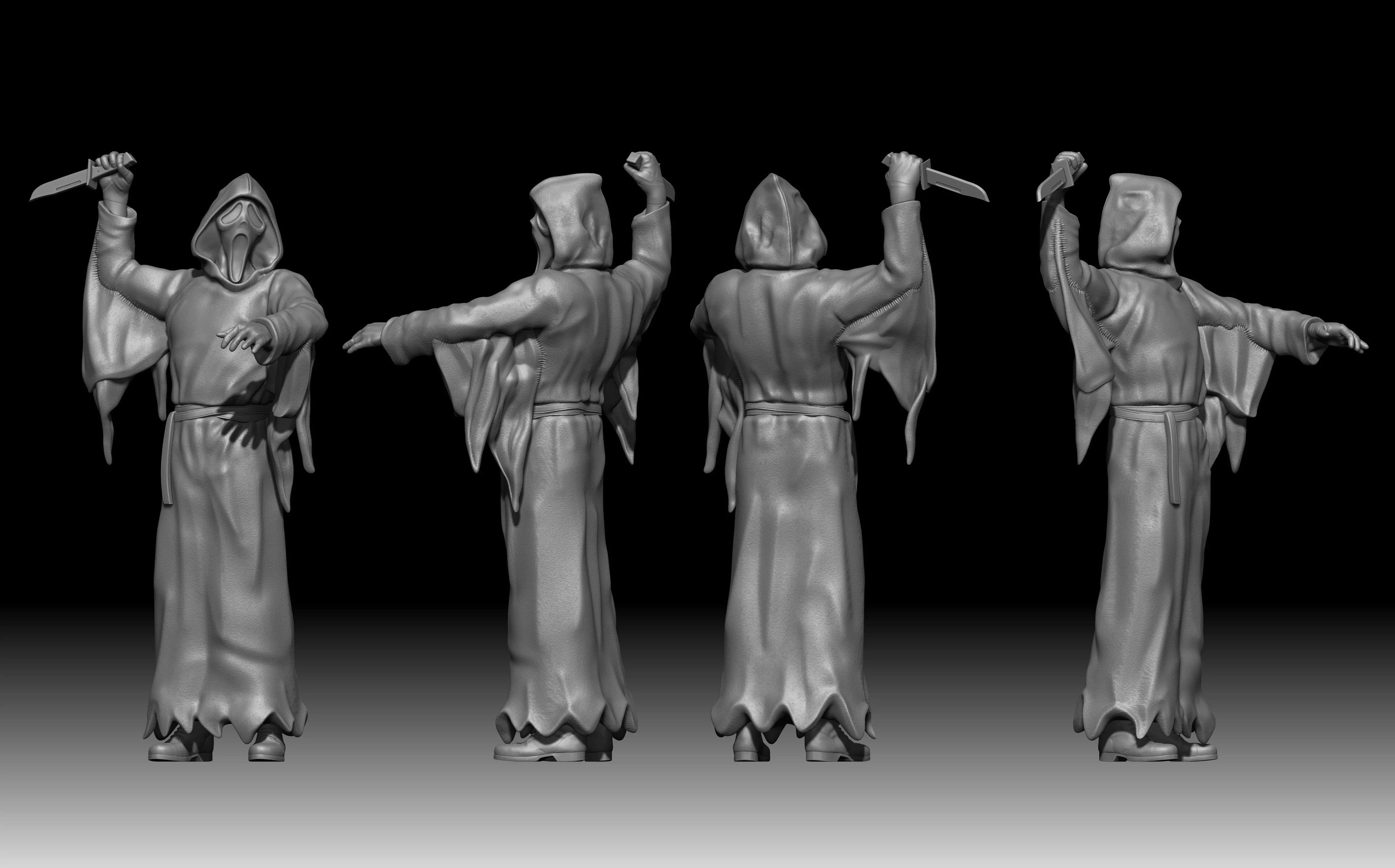GhostFace 3D Statue 3D print model