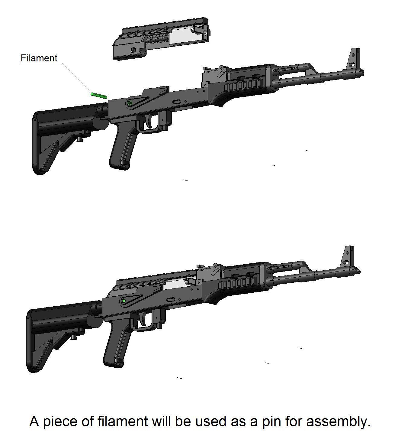 AK TACTICAL MINIATURE 3D print model_5