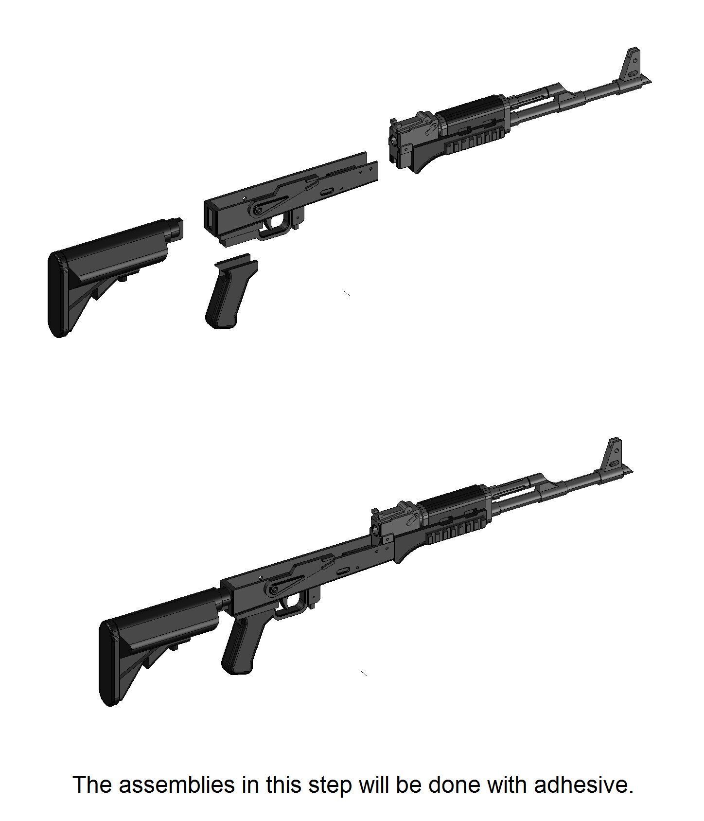 AK TACTICAL MINIATURE 3D print model_3