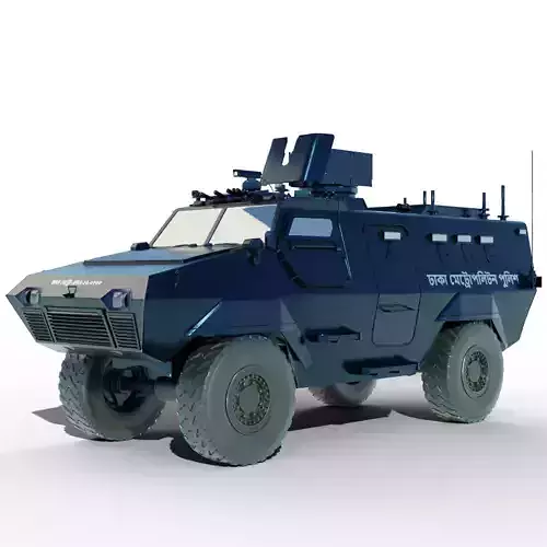 Bangladeshi Police Van Car 3D model