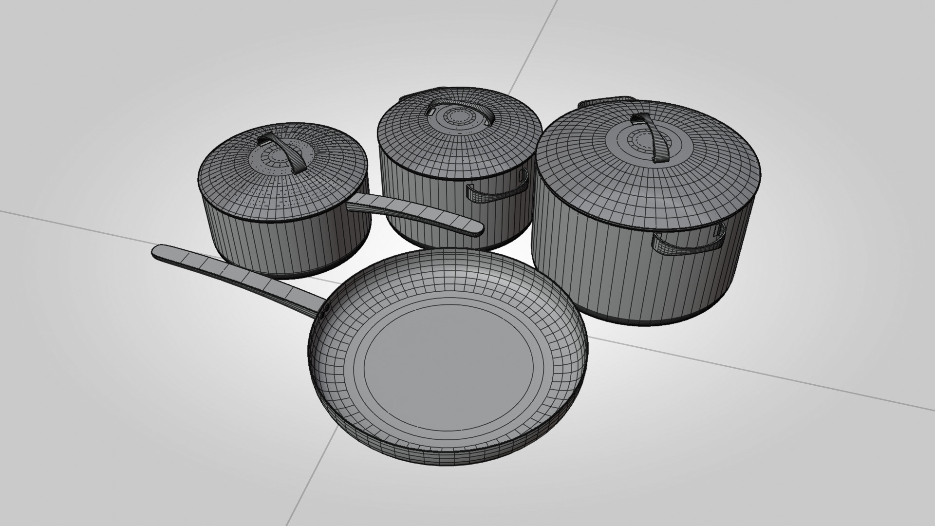 Cooking Pots 3D Model  High Quality  3D model_8