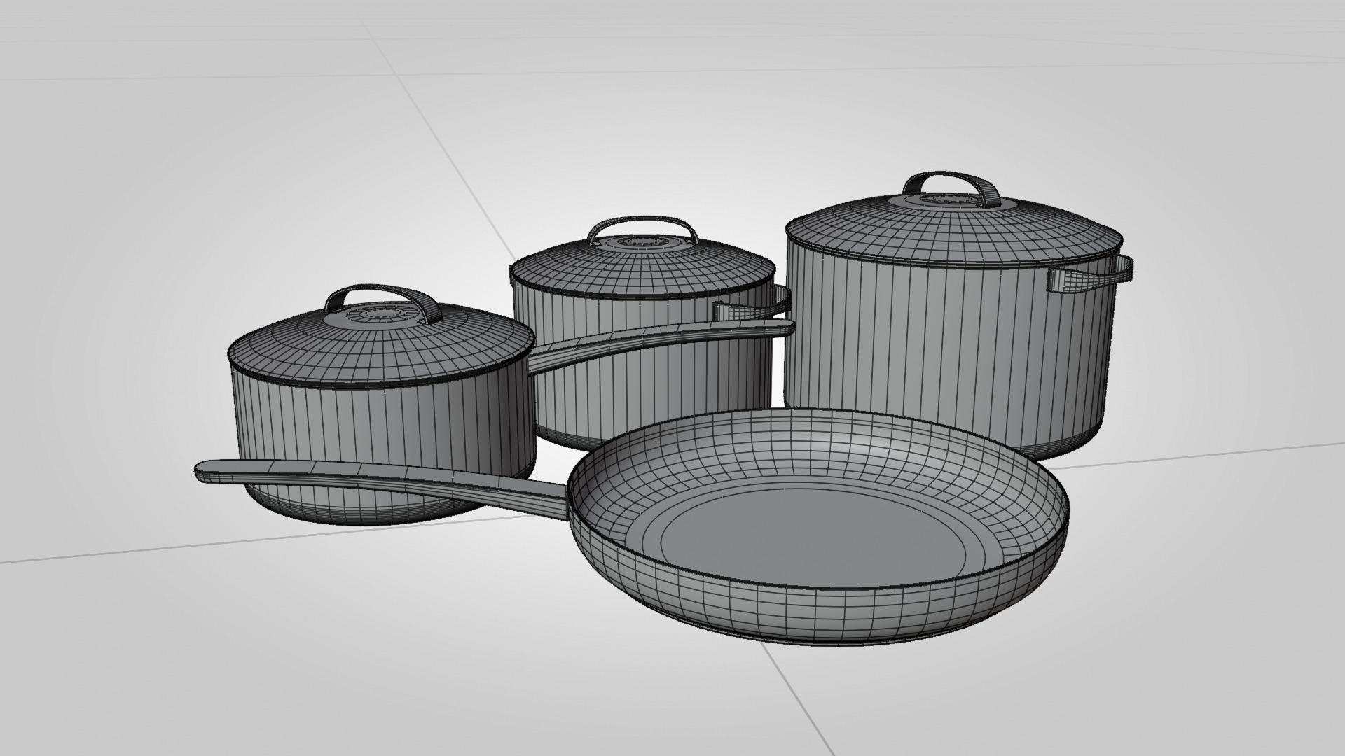 Cooking Pots 3D Model  High Quality  3D model_7