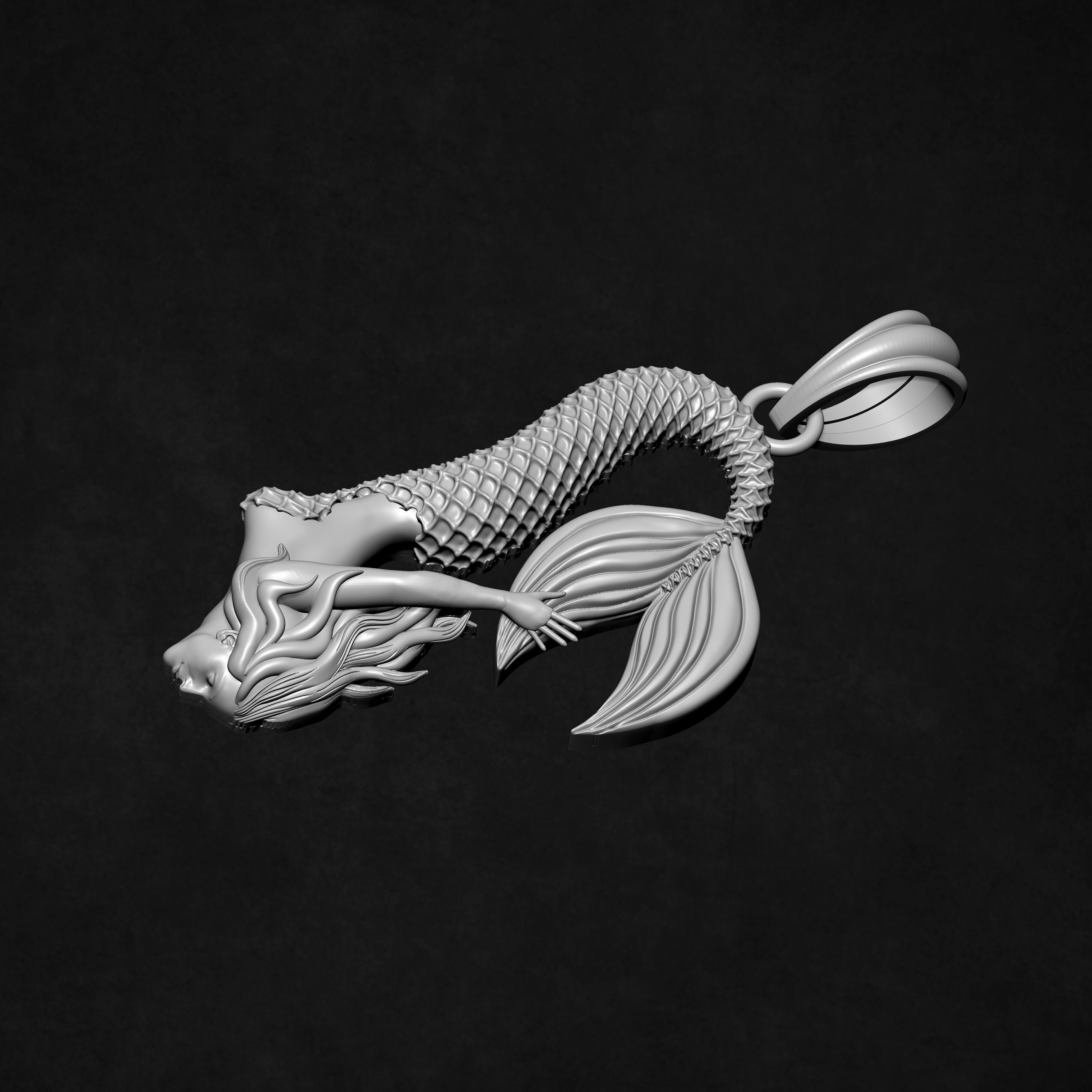 Jalpari Pendant 3D print model_4