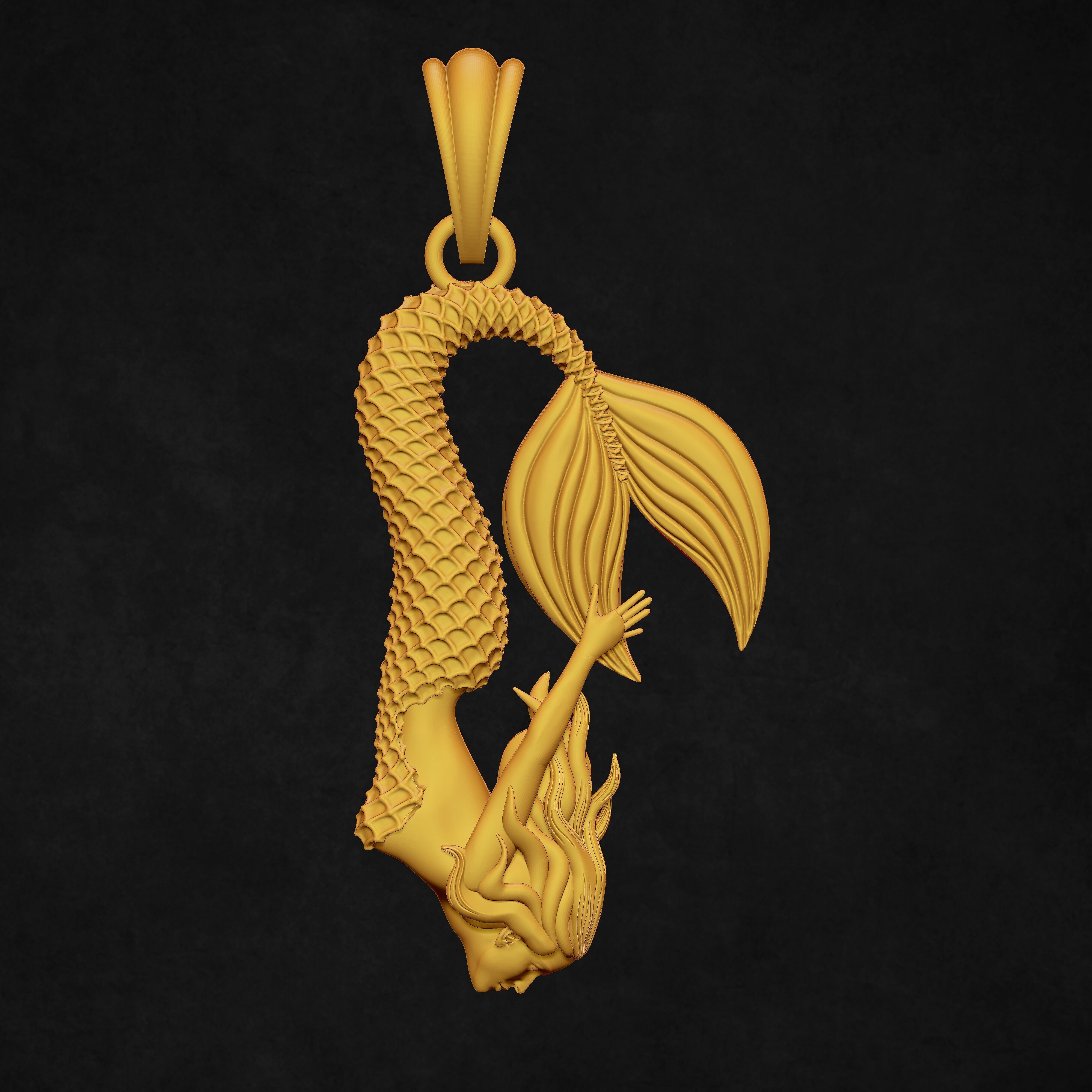 Jalpari Pendant 3D print model_5