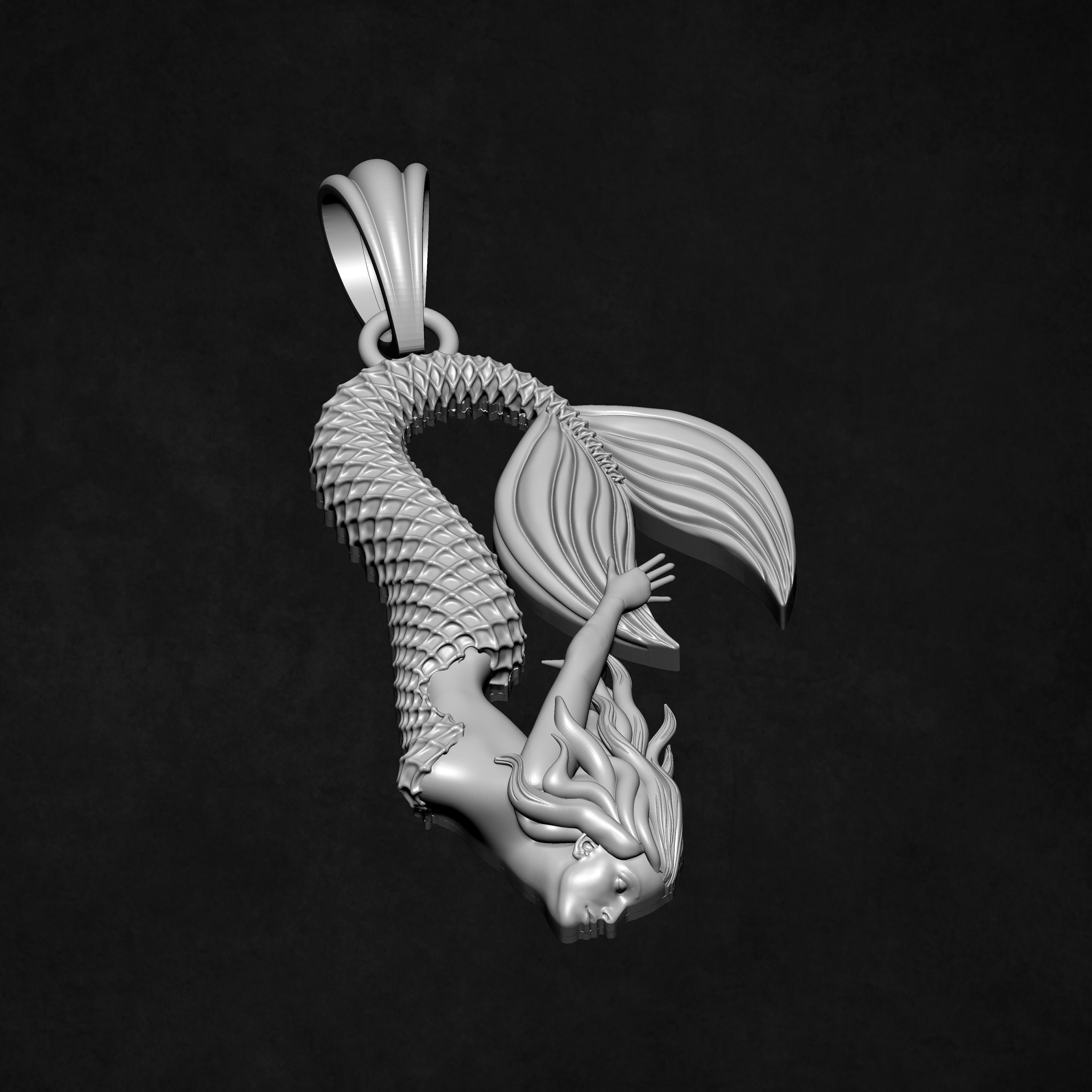 Jalpari Pendant 3D print model_2