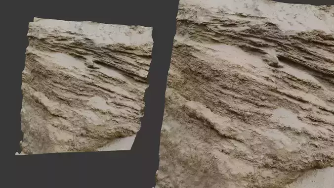 Eroded Sandstone Rock Scan