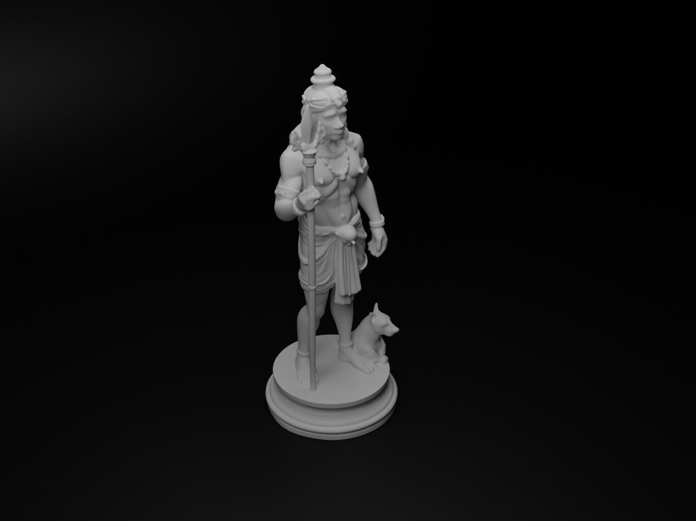 Brahma Bust Chess 3D print model_2