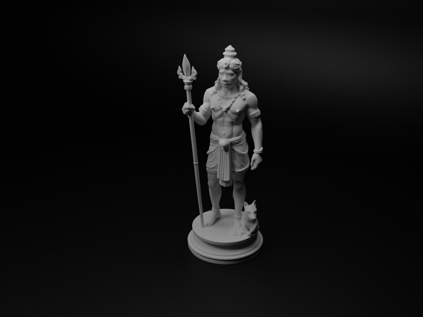 Brahma Bust Chess 3D print model_1