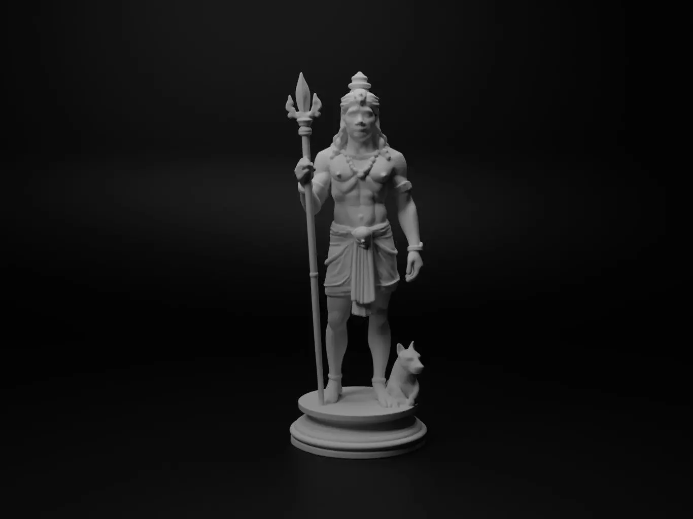 Brahma Bust Chess 3D print model_0