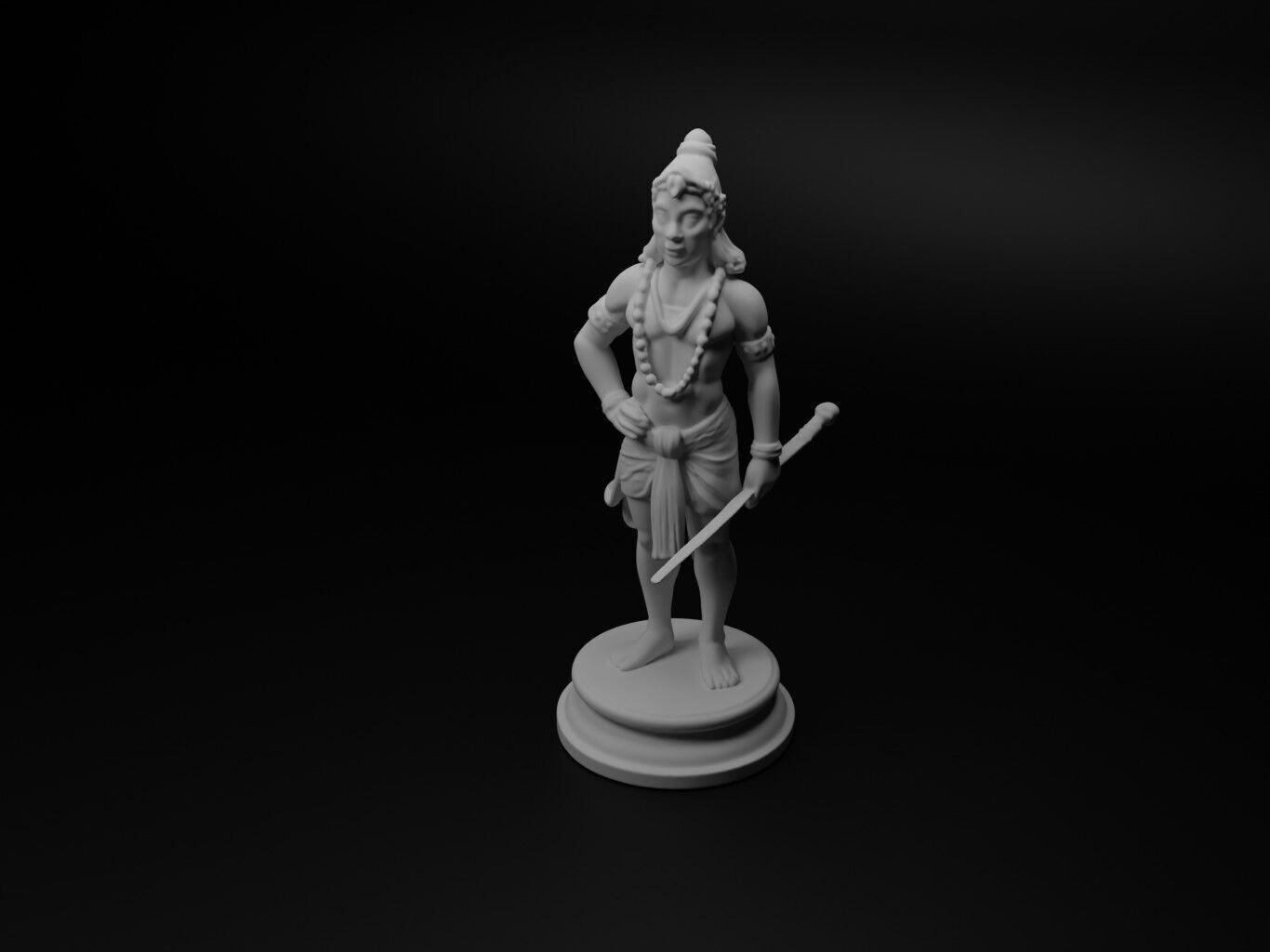Brahma Bust Chess 3D print model_1