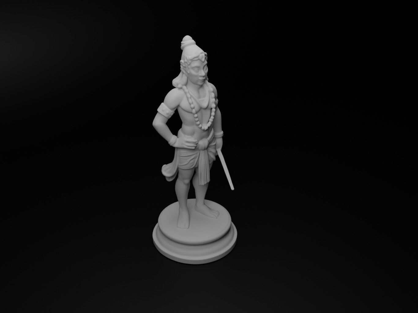 Brahma Bust Chess 3D print model_2