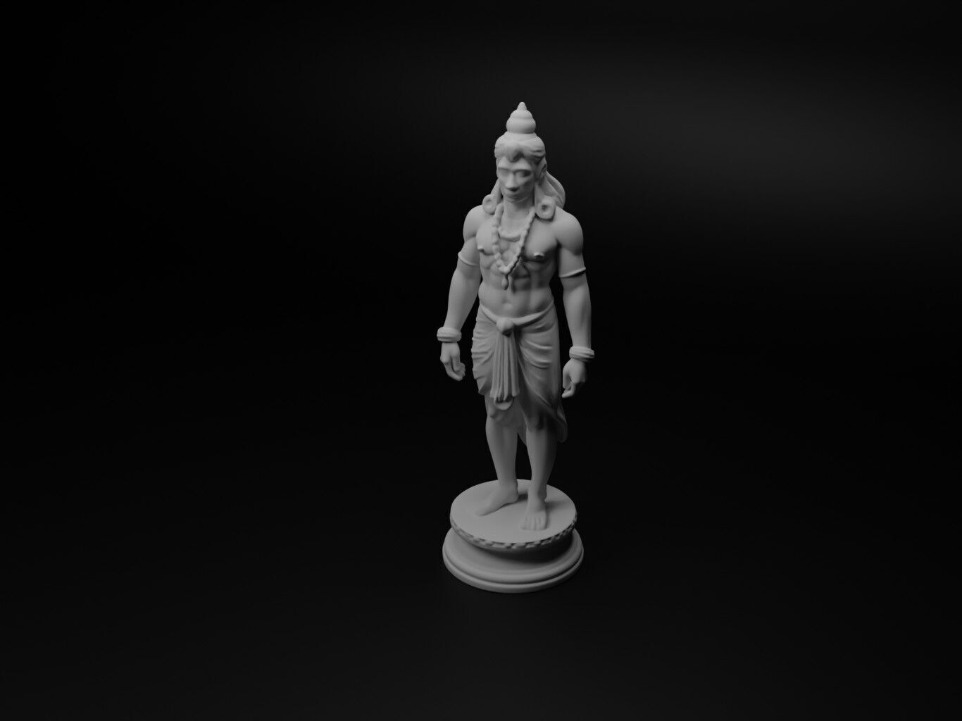Brahma Bust Chess 3D print model_1