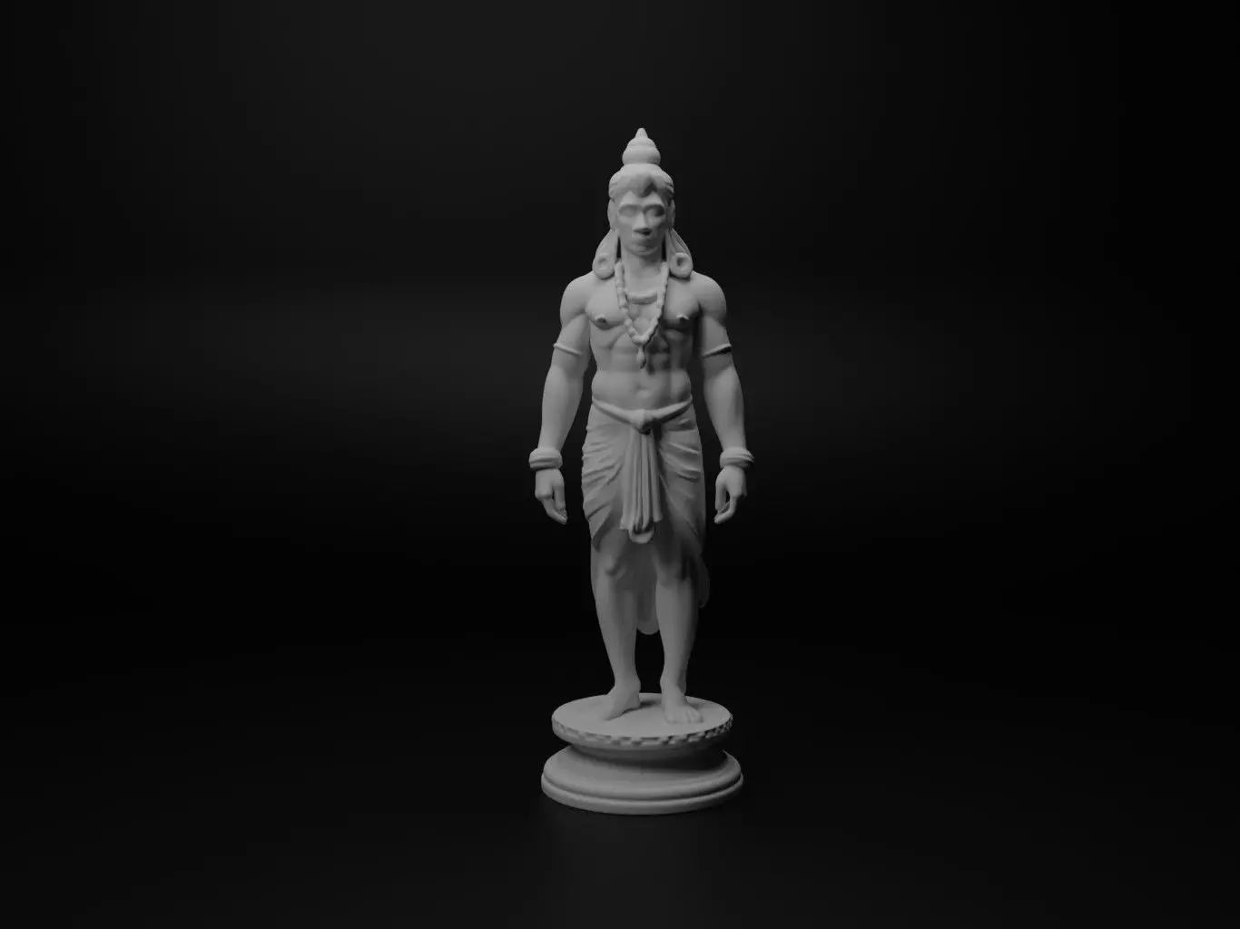 Brahma Bust Chess 3D print model_0